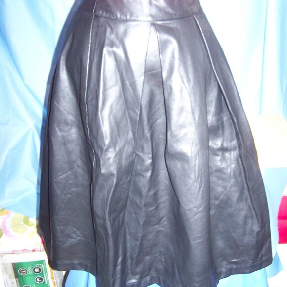 Who What Wear Pleather Skirt - Black Sz 12 - Picture 2 of 6